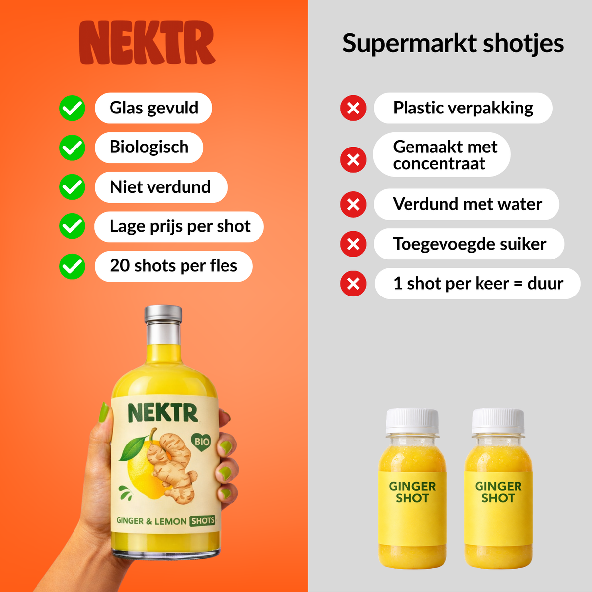 Gember - Ananas shots