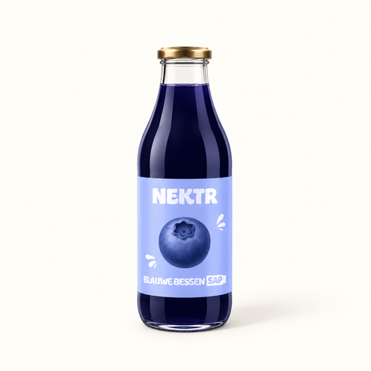 Blauwe bessen sap