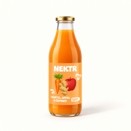 Wortel-appel & gember sap BIO